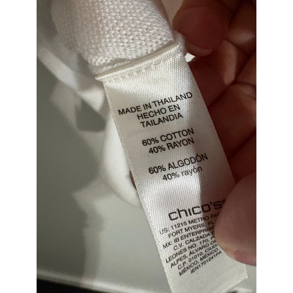 Chico’s Floral Knit Top - Picture 2 of 3